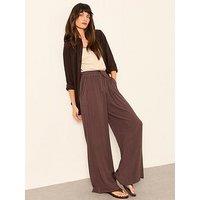 Fatface Melissa Palazzo Trousers - Brown