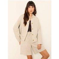 Fatface Darcy Stone Linen Jacket - Beige