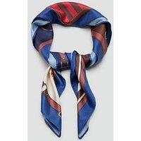 Mango Abstract-Print Scarf - Blue