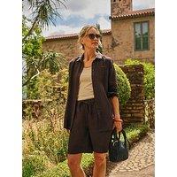 Fatface Amberley Linen Shorts - Brown