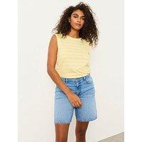 Fatface Tia Stripe Tank - Yellow