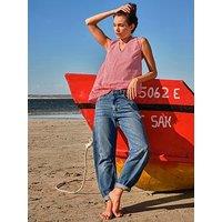 Fatface Etta Gingham Cami Top - Red