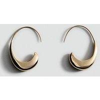 Mango Twisted Hoop Earrings - Gold