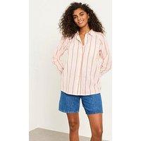 Fatface Bessie Stripe Shirt - Pink