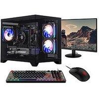 Stormforce Carbon Amd Ryzen 5, 16Gb Ram, 1Tb Ssd, Geforce Rtx 3050, Gaming Desktop Bundle