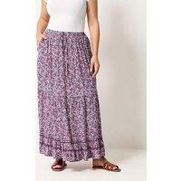 Yours Curve Ditsy Print Tie Skirt