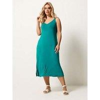 Yours Curve Throw On Beach Dress - Blue