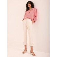 Mint Velvet Neutral Capri Trouser
