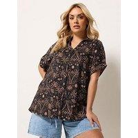 Yours Curve Grown On Boxy Shirt