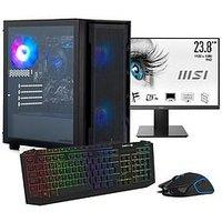Stormforce Rogue Amd Ryzen 5, 8Gb Ram, 500Gb Ssd, Gaming Desktop Bundle
