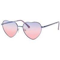 Mango Girls Heart Sunglasses - Purple
