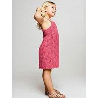Mango Younger Girls Crochet Dress - Red