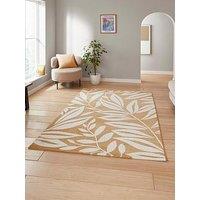 Catherine Lansfield Cl - Sorrel Leaves Ochre - 080 X 150