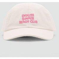 Mango Girls Summer Beach Club Cap - Cream