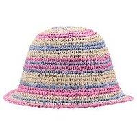 Mango Younger Girls Rainbow Straw Hat - Beige
