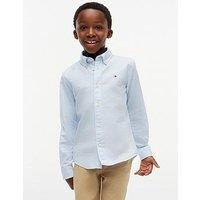 Tommy Hilfiger Boys Long Sleeve Oxford Shirt - Blue