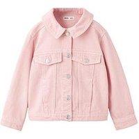 Mango Younger Girls Denim Jacket - Light Pink