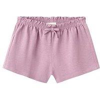 Mango Younger Girls Jersey Shorts - Purple