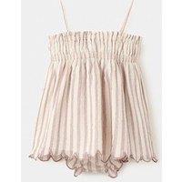 Mango Baby Girls Stripe Top & Bloomers Set - Light Purple