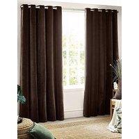 Yard Heavy Chenille Blackout Eyelet Curtains