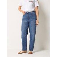 Long Tall Sally Barrel Leg Jean 34" - Blue