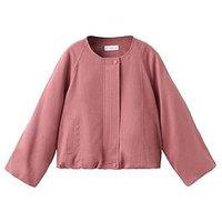 Mango Girls Woven Jacket - Pink