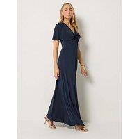 Long Tall Sally Twist Front Maxi Dress - Blue