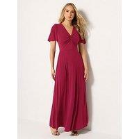 Long Tall Sally Twist Front Maxi Dress - Red