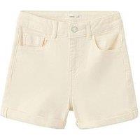Mango Girls Denim Shorts - Cream