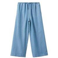 Mango Girls Chambray Co-Ord Trousers - Blue