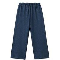 Mango Girls Jersey Trousers - Navy