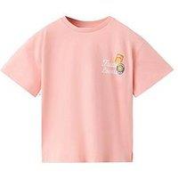 Mango Girls Sunfruits Short Sleeve T-Shirt - Light Red