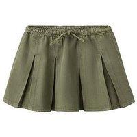 Mango Girls Pleated Skirt - Khaki