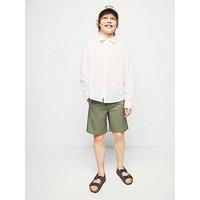 Mango Boys Linen Mix Shorts - Khaki
