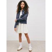 Mango Girls Denim Jacket - Navy