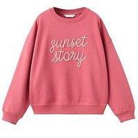 Mango Girls Sunset Lover Sweatshrit - Red