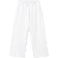 Mango Girls Jersey Trousers - White