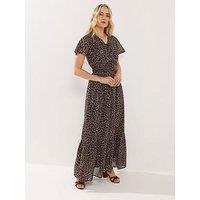 Long Tall Sally Tall Leopard Print Georgette Maxi Dress
