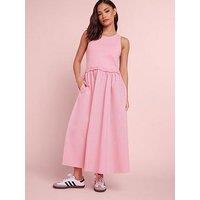 Pixiegirl Petite Sleeveless Mixed Ruffle Seam Dress