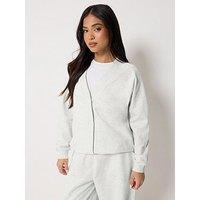 Pixiegirl Petite Sweat Cardigan - Grey