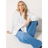Long Tall Sally Cornelli Shirt - White