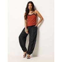 Pixiegirl Petite Harem Trousers - Black