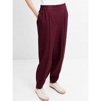 French Connection Barrel Leg Elasticated Suiting Trousers