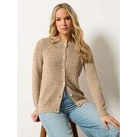 Long Tall Sally Tape Yarn Cardigan - Cream