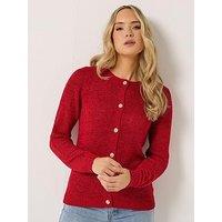 Long Tall Sally Tape Yarn Cardigan - Red