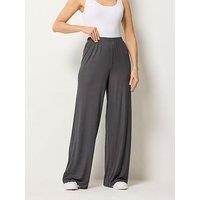 Long Tall Sally Tall Ribbed Wide Leg Trouser 34"