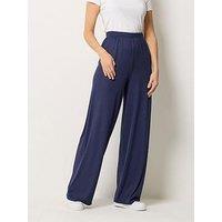 Long Tall Sally Tall Ribbed Wide Leg Trouser 36"
