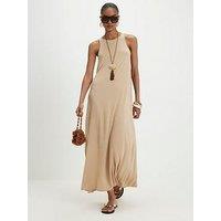 River Island Modal Maxi Dress - Beige