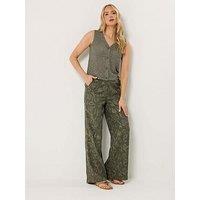 Long Tall Sally Tall Floral Embroidered Wide Leg Trousers 36"