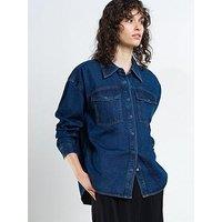French Connection Cotton Long Sleeve Denim Shirt